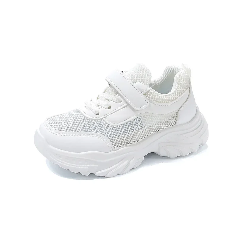 Children Running Shoes Mesh Breathable Kids Sneakers Soft Sole 2025 New Fashion Boys Girls White Shoes Hook&loop Soild Color
Children Running Shoes Mesh Breathable Kids Sneakers Soft Sole 2025 New Fashion Boys Girls White Shoes Hook&loop Soild Color