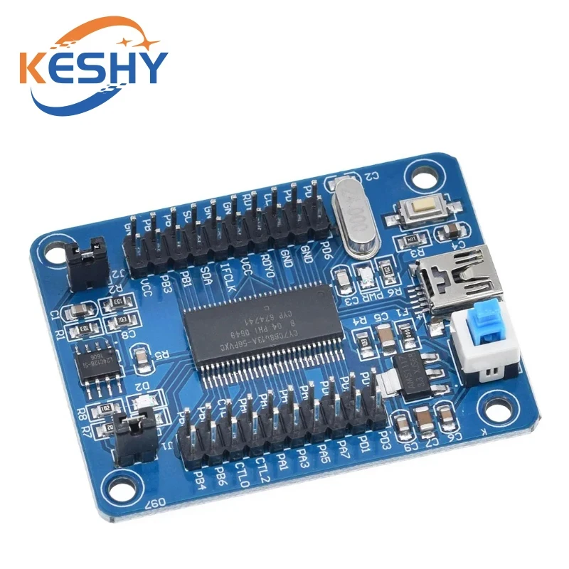 EZ-USB FX2LP CY7C68013A USB Core Board Development Board USB Logic Analyzer With I2C Serial SPI Interface Module Mini USB
EZ-USB FX2LP CY7C68013A USB Core Board Development Board USB Logic Analyzer With I2C Serial SPI Interface Module Mini USB