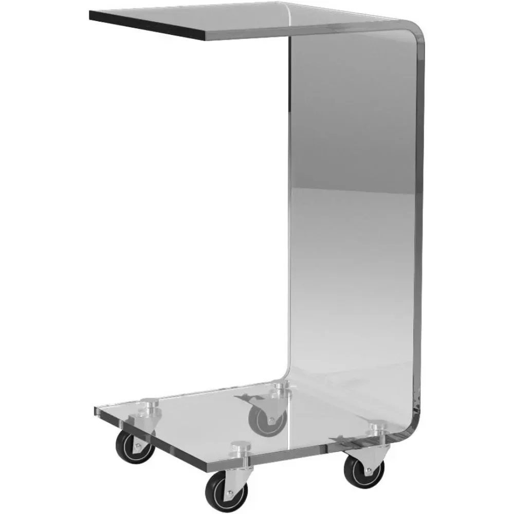 Журнальный столик C-образной формы, акриловый приставной столик для дивана, столик для закусок на колесиках, прозрачный столик на колесиках для
Журнальный столик C-образной формы, акриловый приставной столик для дивана, столик для закусок на колесиках, прозрачный столик на колесиках для