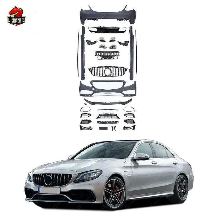 C63 Style Car Bumpers Body Kit For W205 C-class Facelift Bumper Diffuser With Exhaust Tips Body Kits
C63 Style Car Bumpers Body Kit For W205 C-class Facelift Bumper Diffuser With Exhaust Tips Body Kits