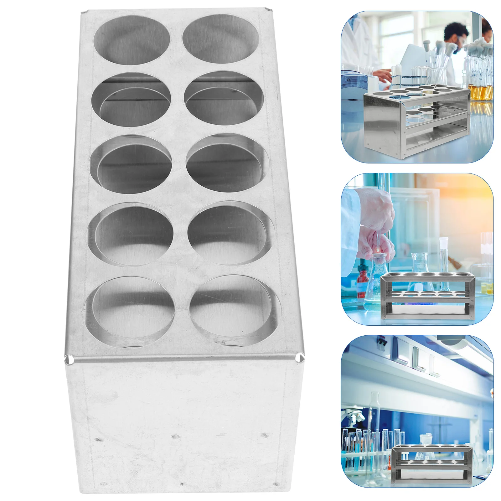 Stainless Steel Tube Reusable Tube Rack Rack 10 Holes 31mm for 50ml Tubes Reusable Lab Equipment Storage Organizer
Stainless Steel Tube Reusable Tube Rack Rack 10 Holes 31mm for 50ml Tubes Reusable Lab Equipment Storage Organizer