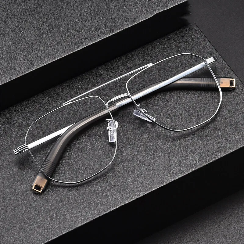 Мужские очки для близорукости большого размера, титановая оправа для очков, металлические оптические очки в стиле пилот, ультралегкие квадратные очки по рецепту
Мужские очки для близорукости большого размера, титановая оправа для очков, металлические оптические очки в стиле пилот, ультралегкие квадратные очки по рецепту