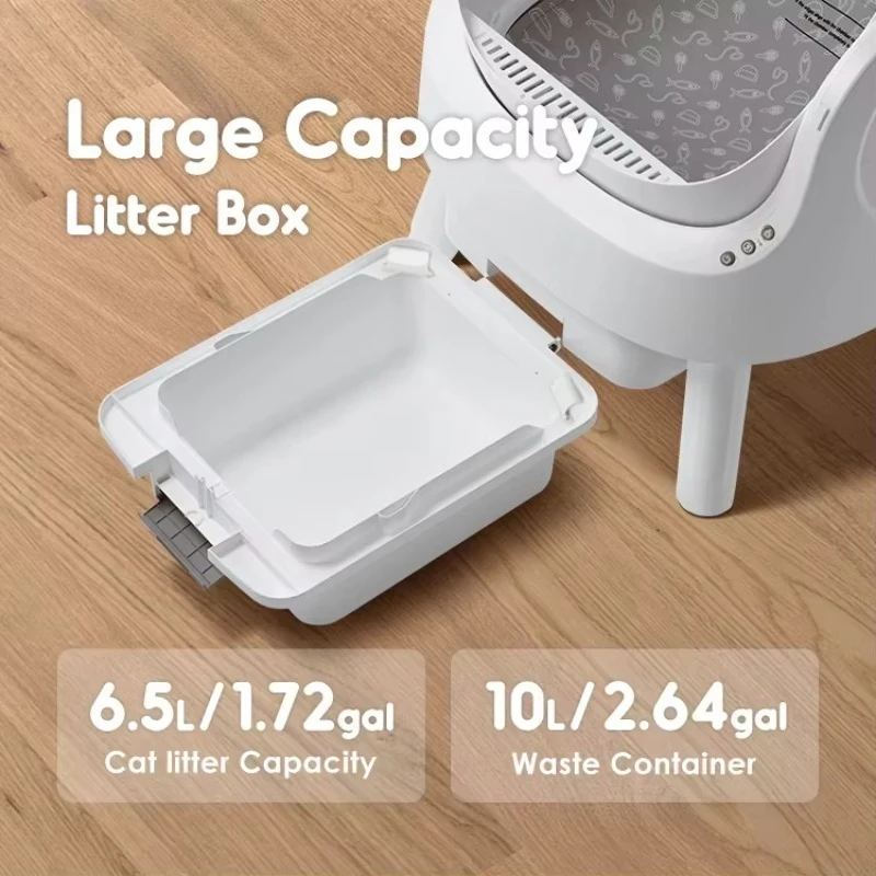 Anti-clutch Safety Model Automatic Plastic Cat Litter Box Eco-Friendly Large Capacity Odor Control Manual Mode
Anti-clutch Safety Model Automatic Plastic Cat Litter Box Eco-Friendly Large Capacity Odor Control Manual Mode