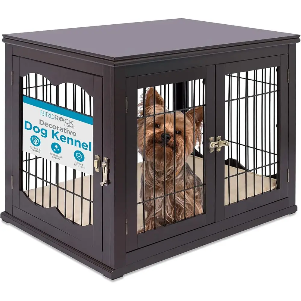 Decorative Dog Kennel with Pet Bed | Double Door | Wooden Wire Dog House | Large Indoor Pet Crate Side Table | Espresso
Decorative Dog Kennel with Pet Bed | Double Door | Wooden Wire Dog House | Large Indoor Pet Crate Side Table | Espresso