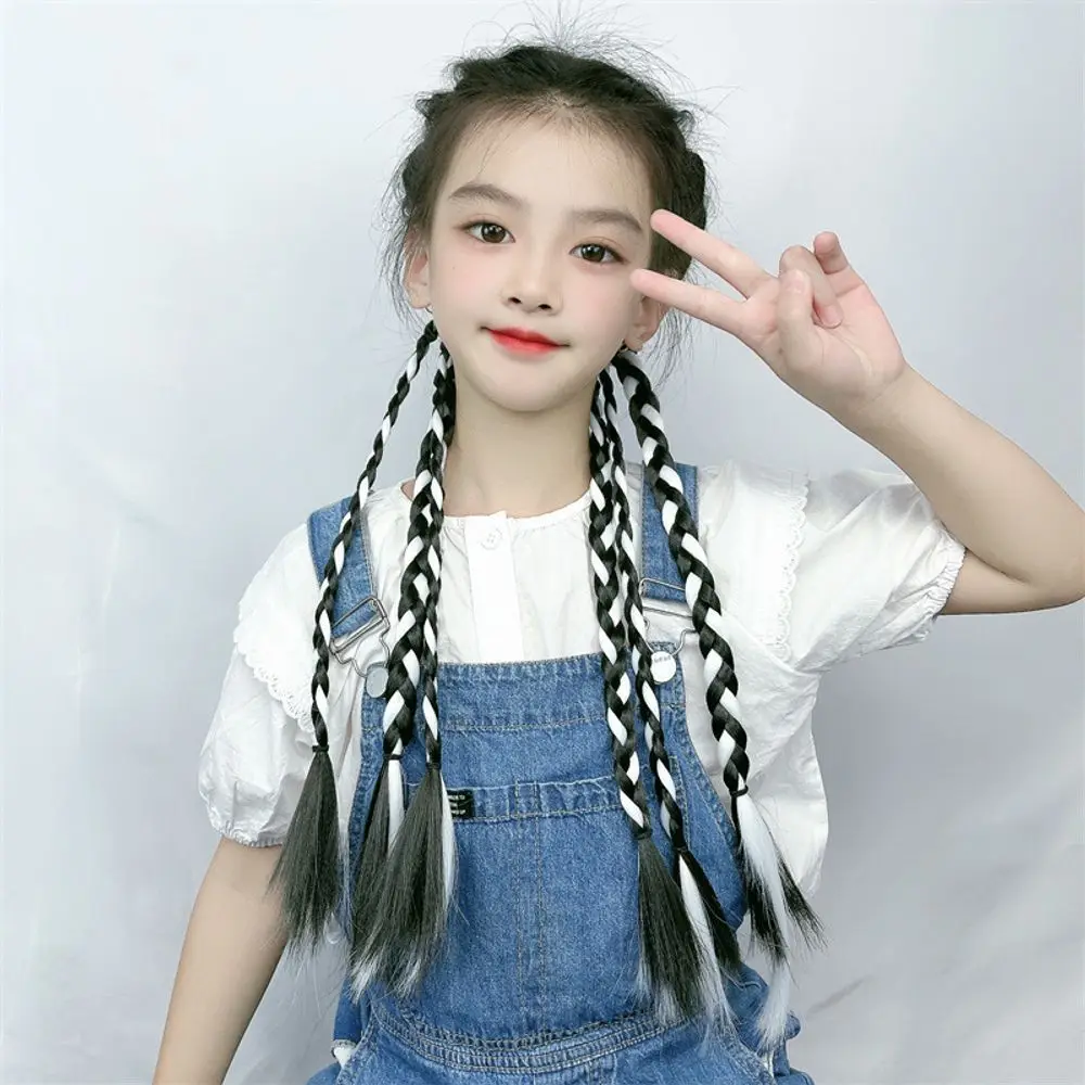 Children's Boxer Braid Double Ponytail Braid Y2K High Temperature Fiber Synthetic Wigs Pelucas Hair Daily Party Use
Children's Boxer Braid Double Ponytail Braid Y2K High Temperature Fiber Synthetic Wigs Pelucas Hair Daily Party Use
