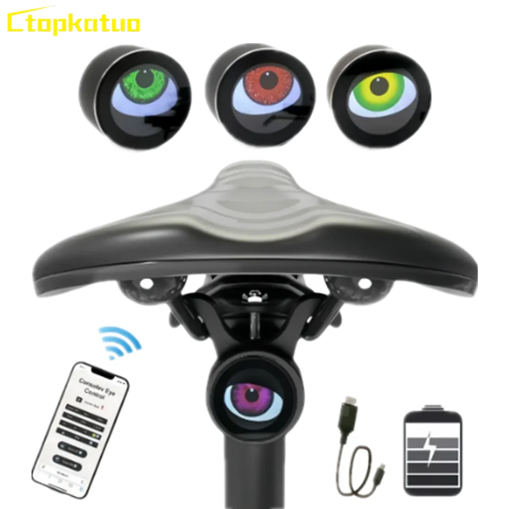 Wifi Eye Taillight Bike Motorcycle Rear Light Auto Electric Moto Bicycle LED Devil'Eyes Lights Winking Eye Animation Decoration
Wifi Eye Taillight Bike Motorcycle Rear Light Auto Electric Moto Bicycle LED Devil'Eyes Lights Winking Eye Animation Decoration