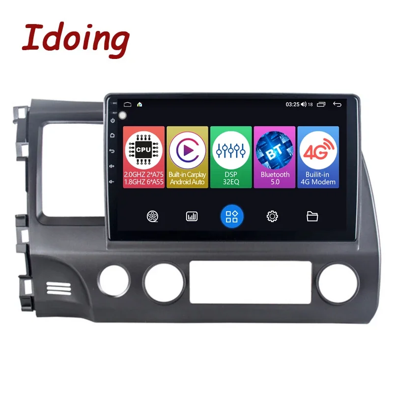 Idoing Android автомобильный радиоплеер GPS-навигация для Honda Civic8 FK FN FD 2005-2012 CarplayAuto Bluetooth головное устройство Plug and Play
Idoing Android автомобильный радиоплеер GPS-навигация для Honda Civic8 FK FN FD 2005-2012 CarplayAuto Bluetooth головное устройство Plug and Play