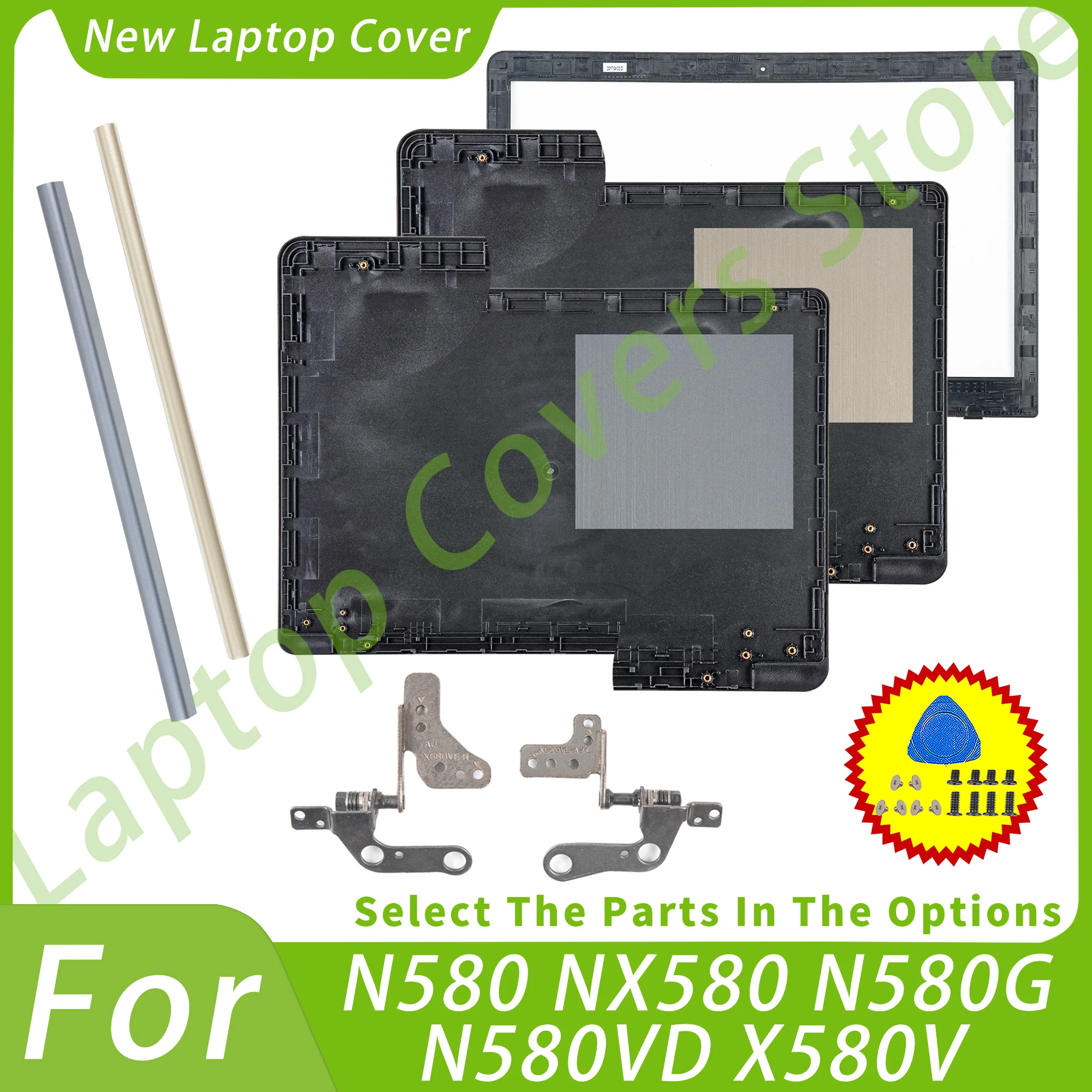 Covers For N580 N580V N580G N580VD NX580V NX580VD Plastic LCD Back Cover Bezel Top Case HingeCover Hinges Parts Replace 15.6inch
Covers For N580 N580V N580G N580VD NX580V NX580VD Plastic LCD Back Cover Bezel Top Case HingeCover Hinges Parts Replace 15.6inch