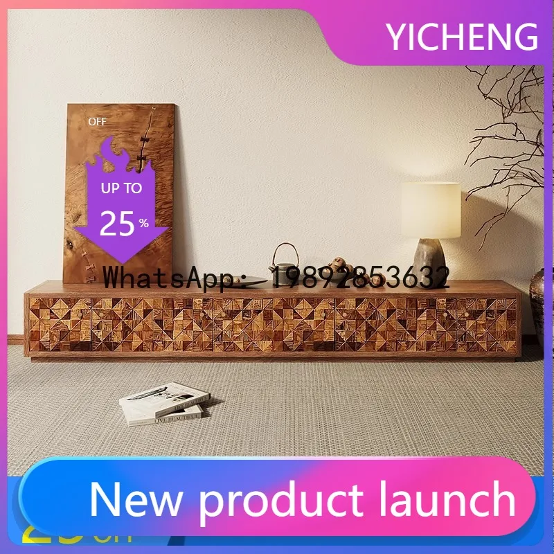 Z2-28 Vintage Style Old Elm Wood TV Cabinet Japanese Wabi-Sabi Style Creative Solid Wood Floor Cabinet for Homestays and Hotels
Z2-28 Vintage Style Old Elm Wood TV Cabinet Japanese Wabi-Sabi Style Creative Solid Wood Floor Cabinet for Homestays and Hotels