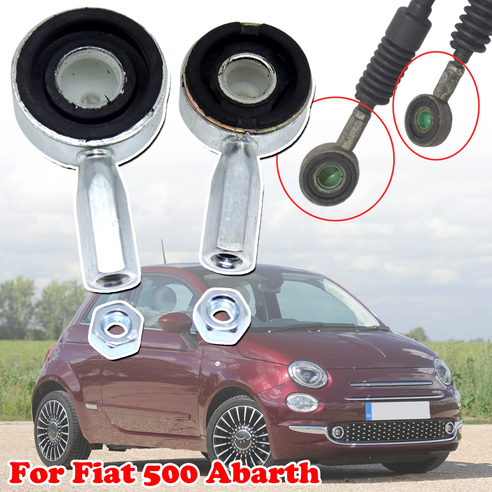 Manual Gearbox Shift Cable For Fiat 500 Abarth Linkage Bushing Shifter Lever Selector Connect Both End Replacement 2012 - 2017
Manual Gearbox Shift Cable For Fiat 500 Abarth Linkage Bushing Shifter Lever Selector Connect Both End Replacement 2012 - 2017