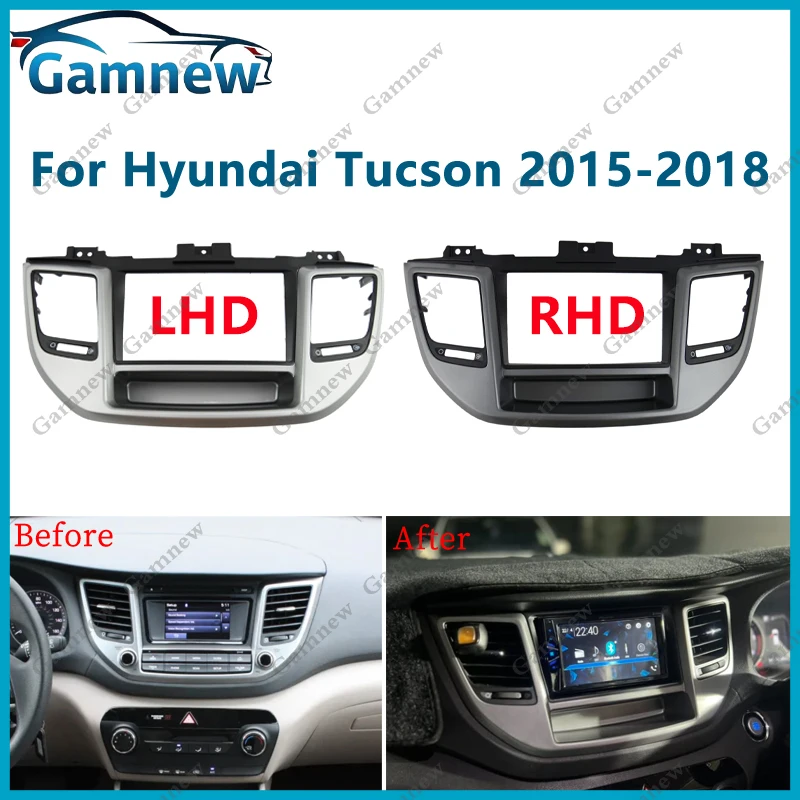 7 Inch Car Frame Fascia Adapter Android Radio Dash Fitting Panel Kit For Hyundai Tucson 2015-2018
7 Inch Car Frame Fascia Adapter Android Radio Dash Fitting Panel Kit For Hyundai Tucson 2015-2018