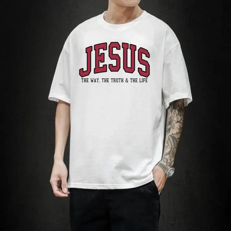 Jesus Graphic T-Shirt “The Way, The Truth & The Life” Christian Faith Oversized Tee for Men & Women
Jesus Graphic T-Shirt “The Way, The Truth & The Life” Christian Faith Oversized Tee for Men & Women