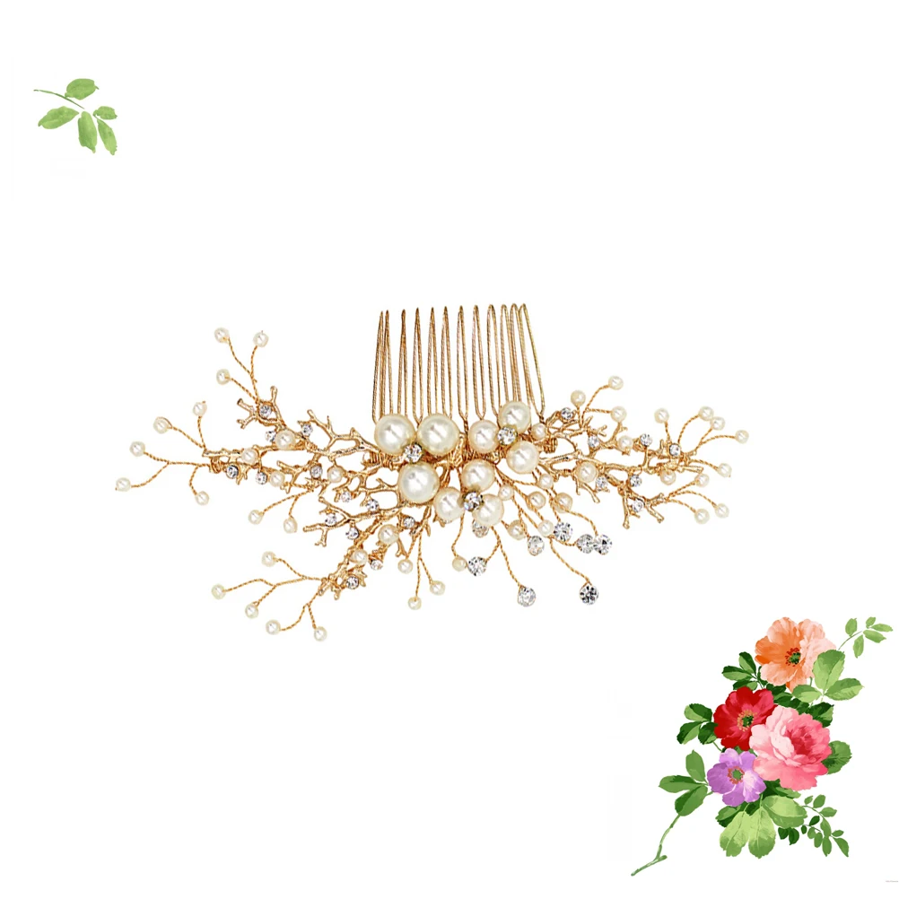Pearl Comb Hair Wedding Headpiece Dress Bridal Headdress Bride Insert Women Hairpin 
Pearl Comb Hair Wedding Headpiece Dress Bridal Headdress Bride Insert Women Hairpin