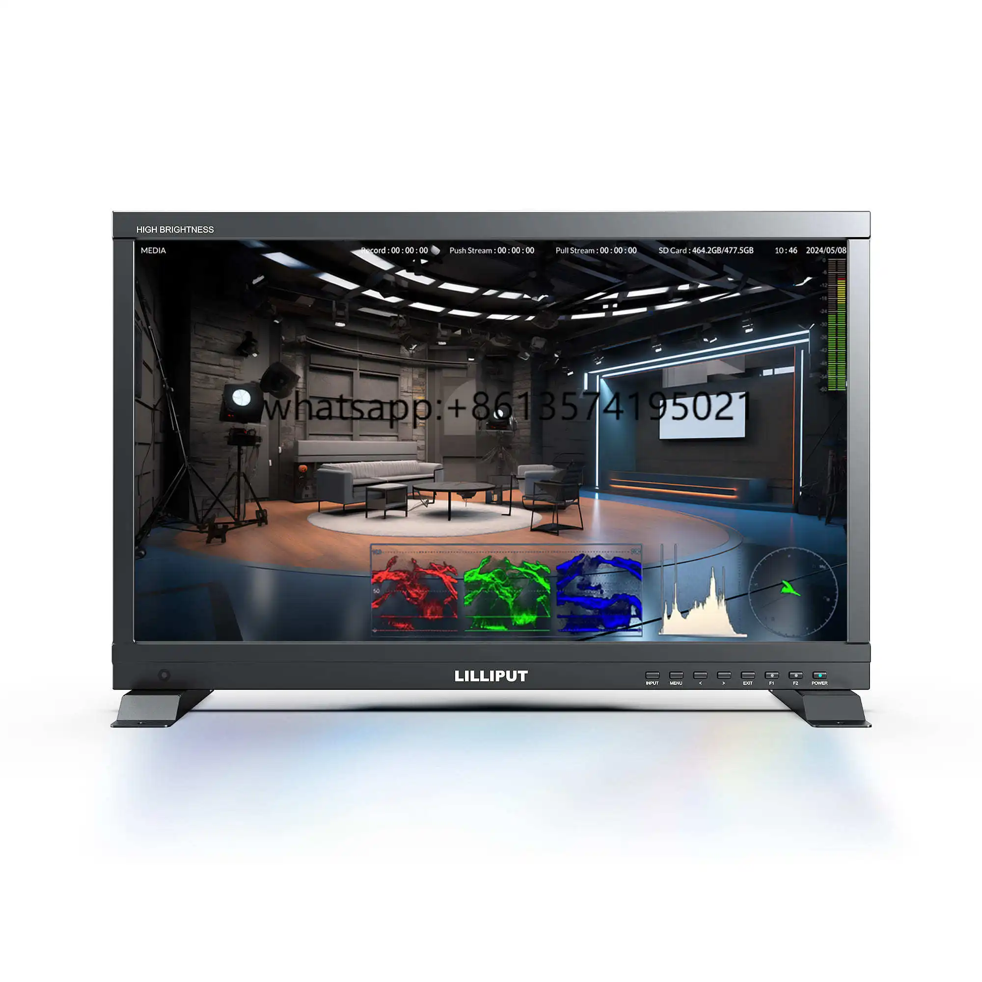 LILLIPUT New 21.5 Inch 1000 Nits High Brightness Live Push Stream & Recording with 3G SDI and HDMI 2.0 Input
LILLIPUT New 21.5 Inch 1000 Nits High Brightness Live Push Stream & Recording with 3G SDI and HDMI 2.0 Input
