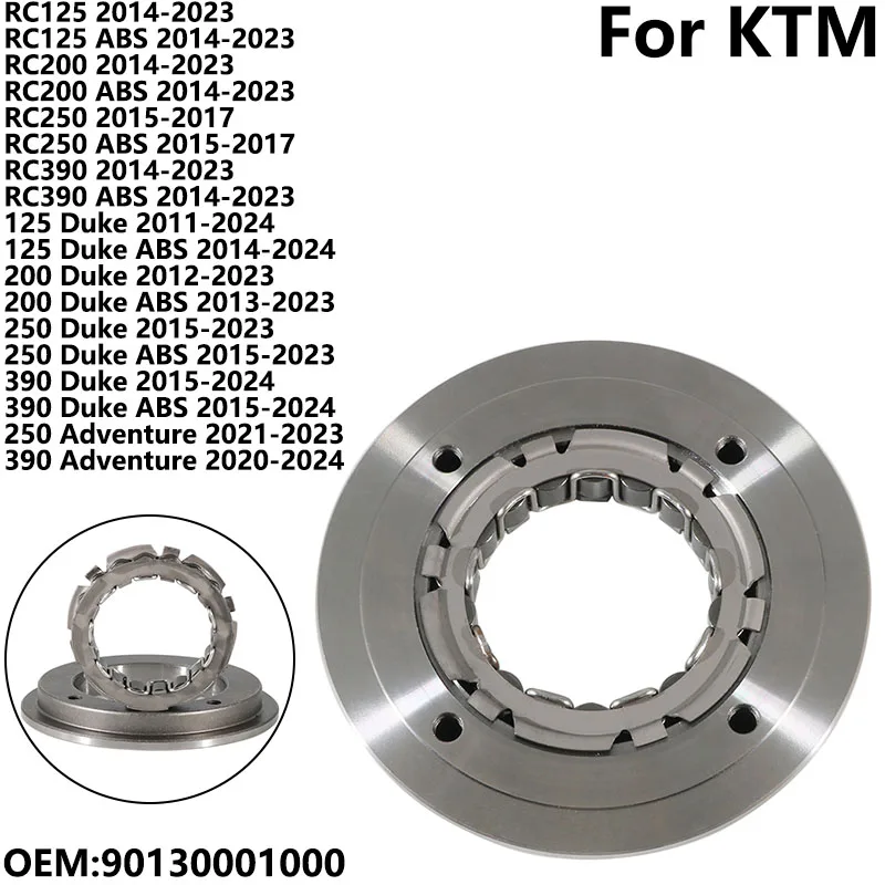 Starter One Way Clutch For KTM 125 200 250 390 Duke RC125 RC200 RC250 RC390 Adventure 250 390 90130001000
Starter One Way Clutch For KTM 125 200 250 390 Duke RC125 RC200 RC250 RC390 Adventure 250 390 90130001000
