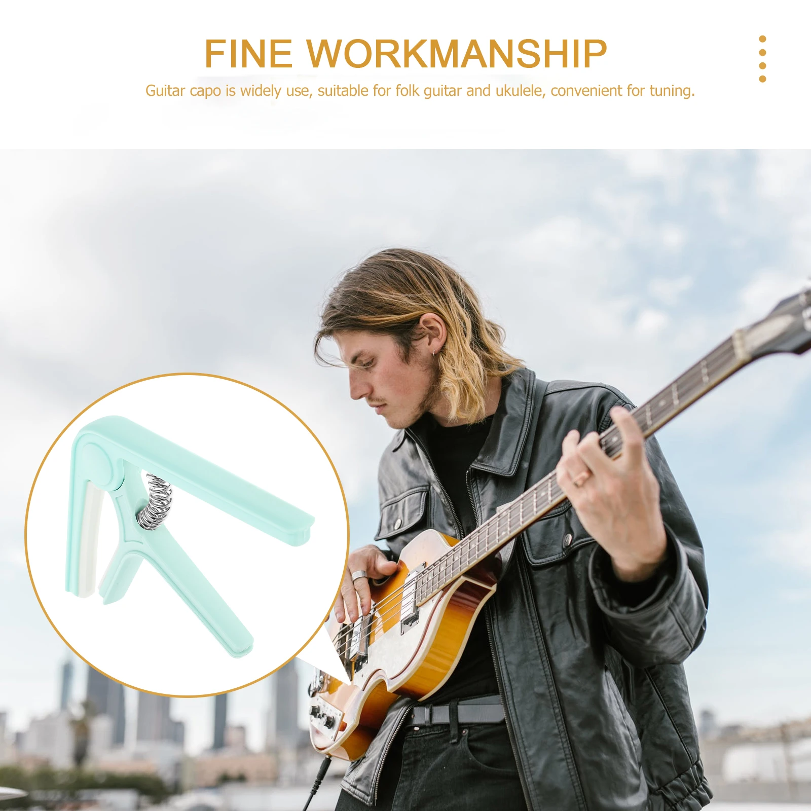 2pcs Guitar Capo For Folk Guitar Ukulele Plastic Capos Replacement Tuner Clips Durable Adjustable Grip Capo Electric Acoustic
2pcs Guitar Capo For Folk Guitar Ukulele Plastic Capos Replacement Tuner Clips Durable Adjustable Grip Capo Electric Acoustic