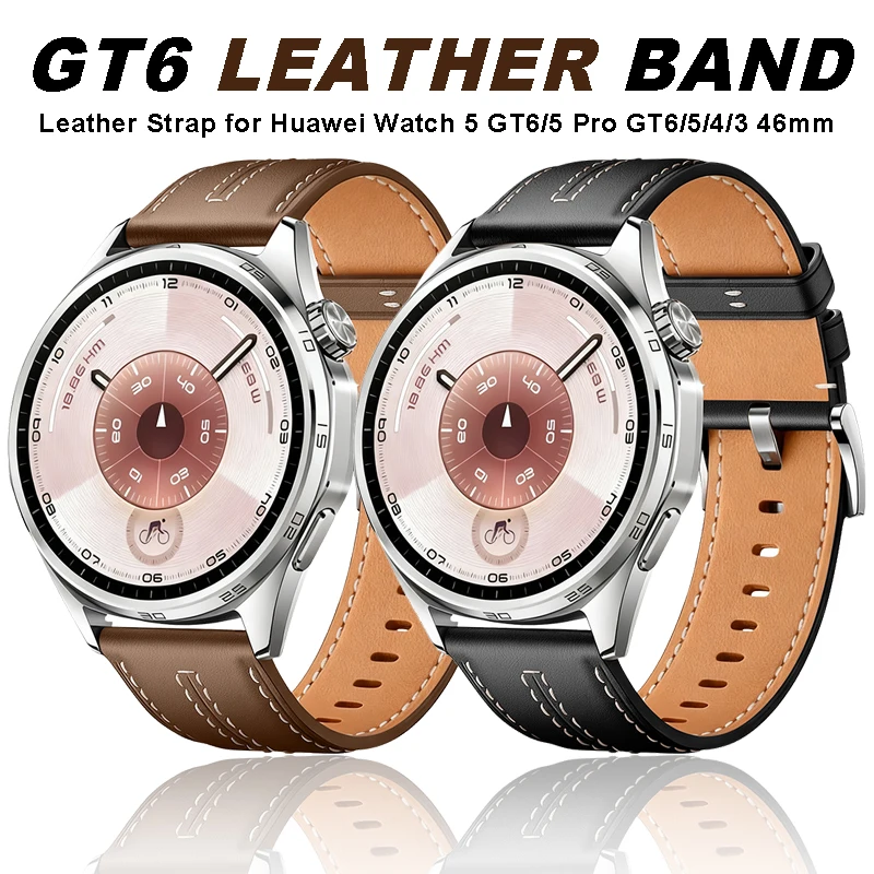 22mm Leather Strap for Huawei Watch 5 GT6/5 Pro GT6/5/4/3 46mm Bussiness Band Wristband for Huawei Watch 5 4 46mm Watch Strap
22mm Leather Strap for Huawei Watch 5 GT6/5 Pro GT6/5/4/3 46mm Bussiness Band Wristband for Huawei Watch 5 4 46mm Watch Strap