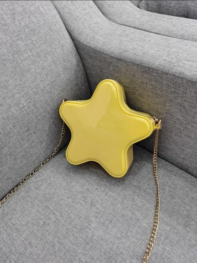 Chain Strap Star Shape Women's Bag Cute Fairy Crossbody Bag Style Summer New Arrival Soft Korean Style Handbag
Chain Strap Star Shape Women's Bag Cute Fairy Crossbody Bag Style Summer New Arrival Soft Korean Style Handbag