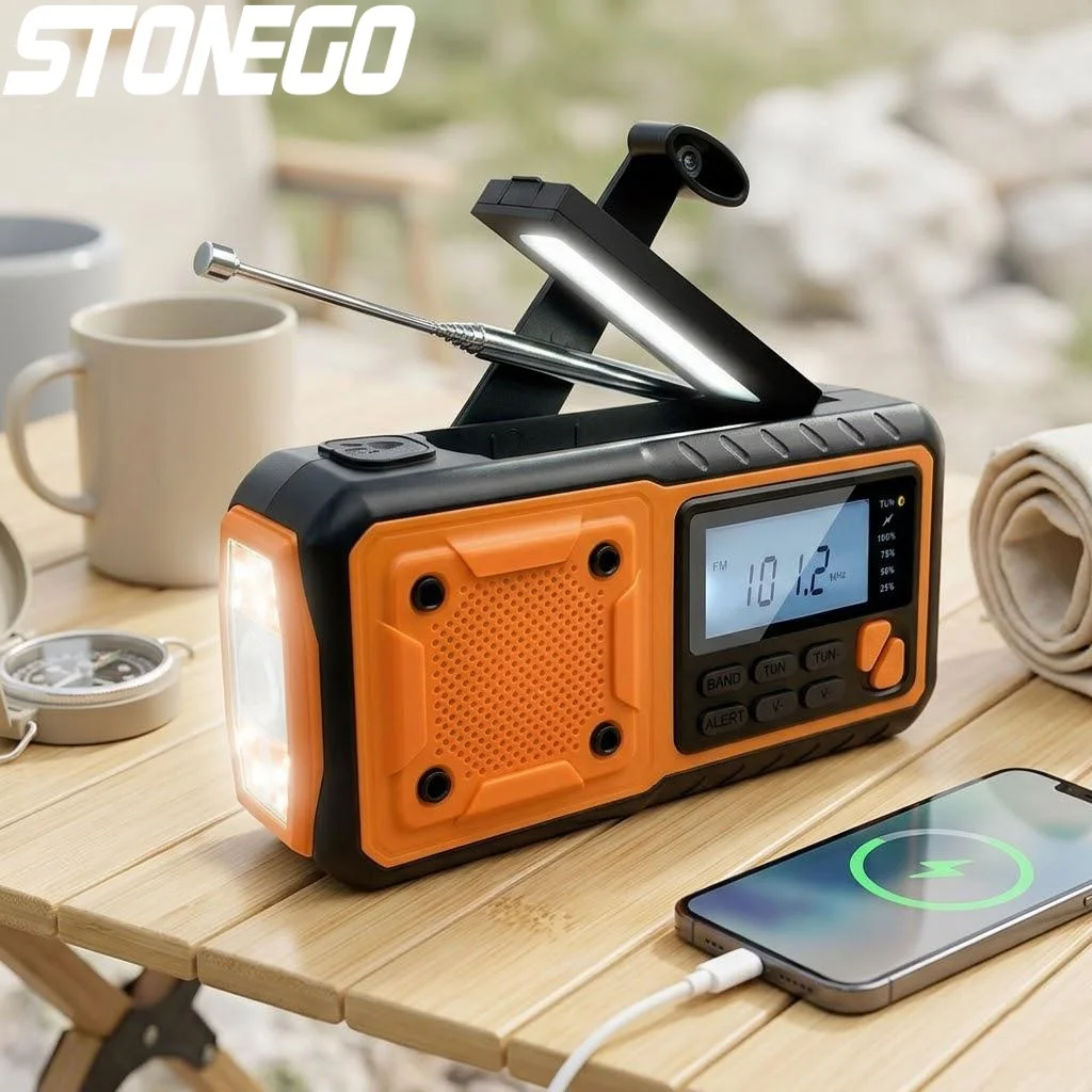 Solar Crank Emergency Radio AM FM Weather Alert LED Flashlight 4000mAh Power Bank Outdoor Camping Survival Charger
Solar Crank Emergency Radio AM FM Weather Alert LED Flashlight 4000mAh Power Bank Outdoor Camping Survival Charger
