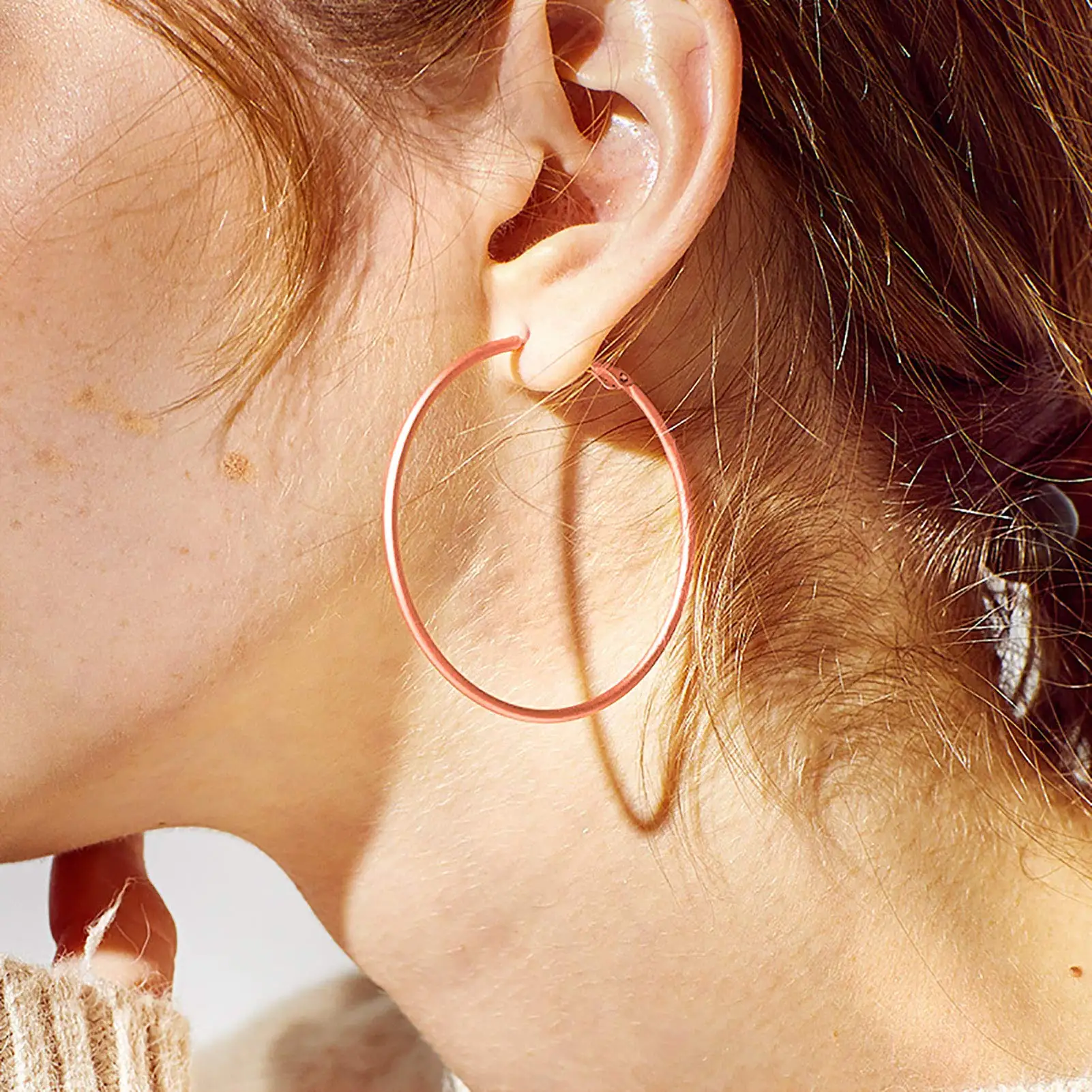 10pcs 2pcs Stainless Steel Round Big Circle Hoop Earring Hoops Gold Color Earring Fashion Women Jewelry Making DIY Accessories
10pcs 2pcs Stainless Steel Round Big Circle Hoop Earring Hoops Gold Color Earring Fashion Women Jewelry Making DIY Accessories