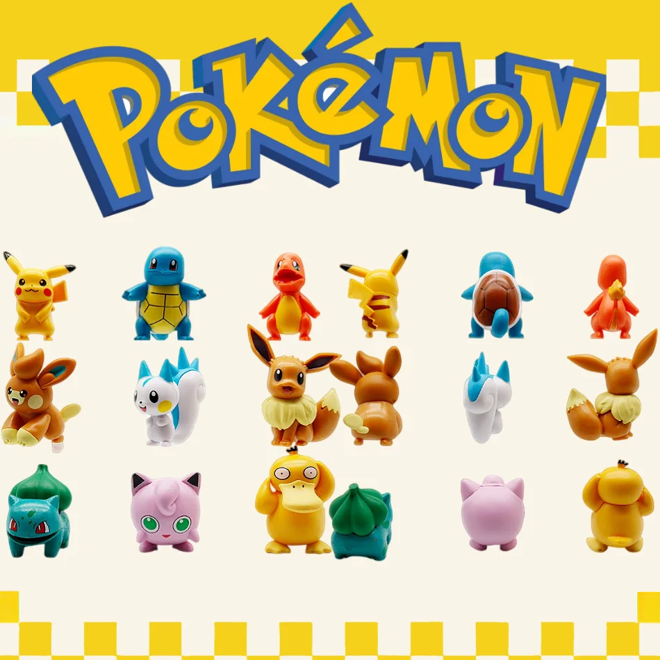 Hot Pokemon Anime Figures Pikachu Toys Model Charmander Psyduck Squirtle Jigglypuff Bulbasaur Kawaii Collect Dolls Kids Gift
Hot Pokemon Anime Figures Pikachu Toys Model Charmander Psyduck Squirtle Jigglypuff Bulbasaur Kawaii Collect Dolls Kids Gift