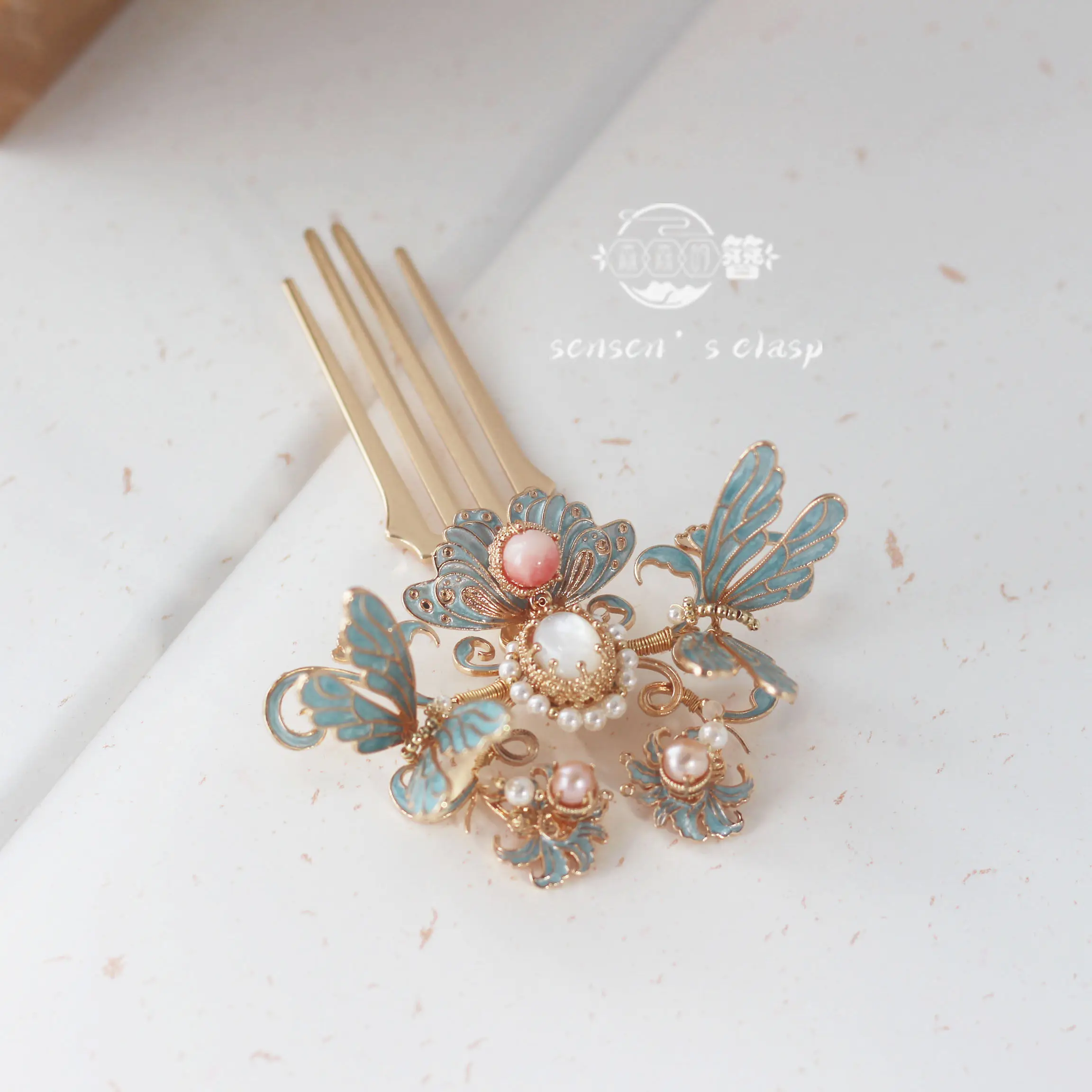 Original Ancient Style Hairpin & Hair Clip, Enamel Tassel Hair Accessories for Hanfu & Cheongsam
Original Ancient Style Hairpin & Hair Clip, Enamel Tassel Hair Accessories for Hanfu & Cheongsam
