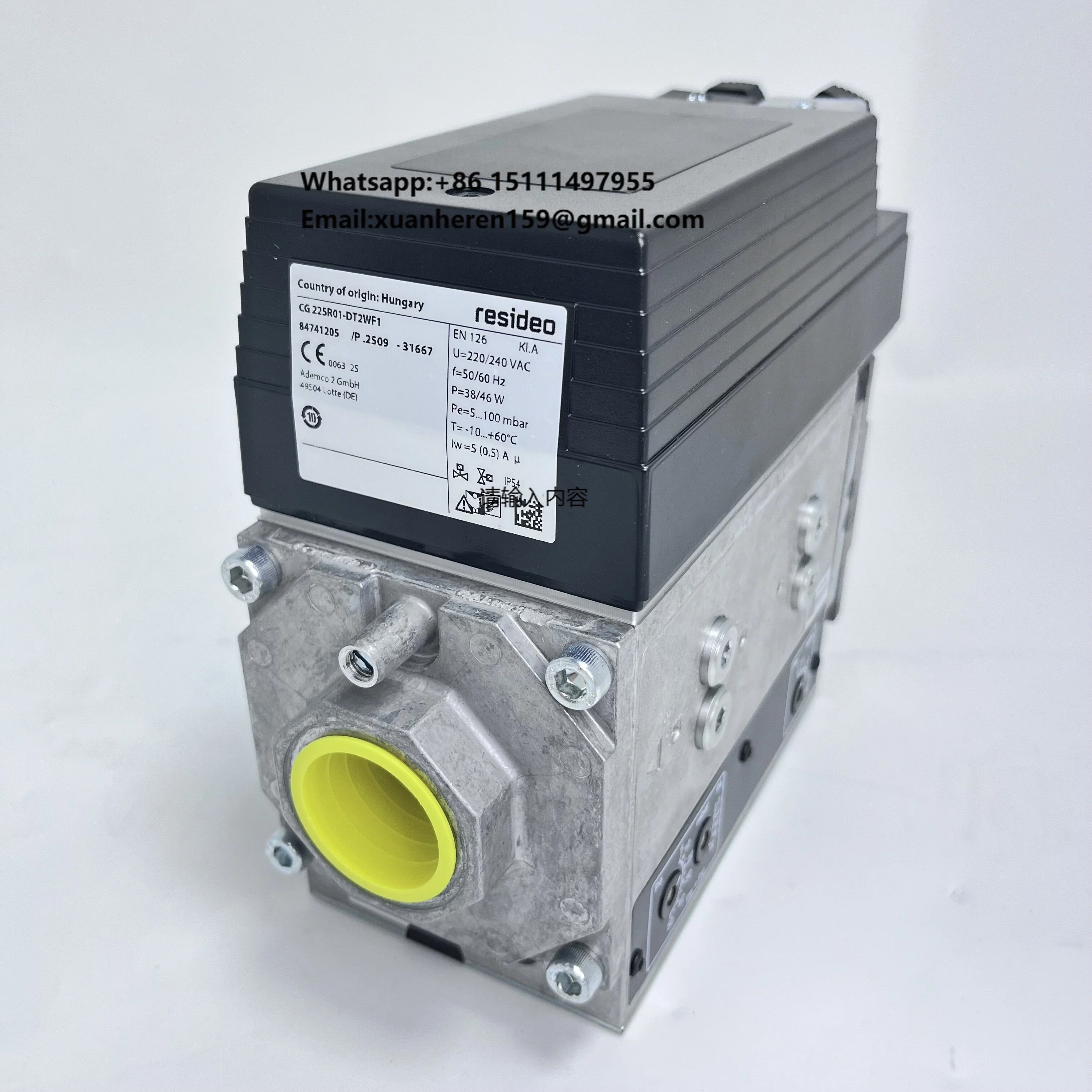 Resideo Domain Smart Dual Solenoid Valve 84741205 CG 225R01-DT2WF1 Connector 1" 230 V KROMSCHRODER COMBINATION CONTROL
Resideo Domain Smart Dual Solenoid Valve 84741205 CG 225R01-DT2WF1 Connector 1" 230 V KROMSCHRODER COMBINATION CONTROL