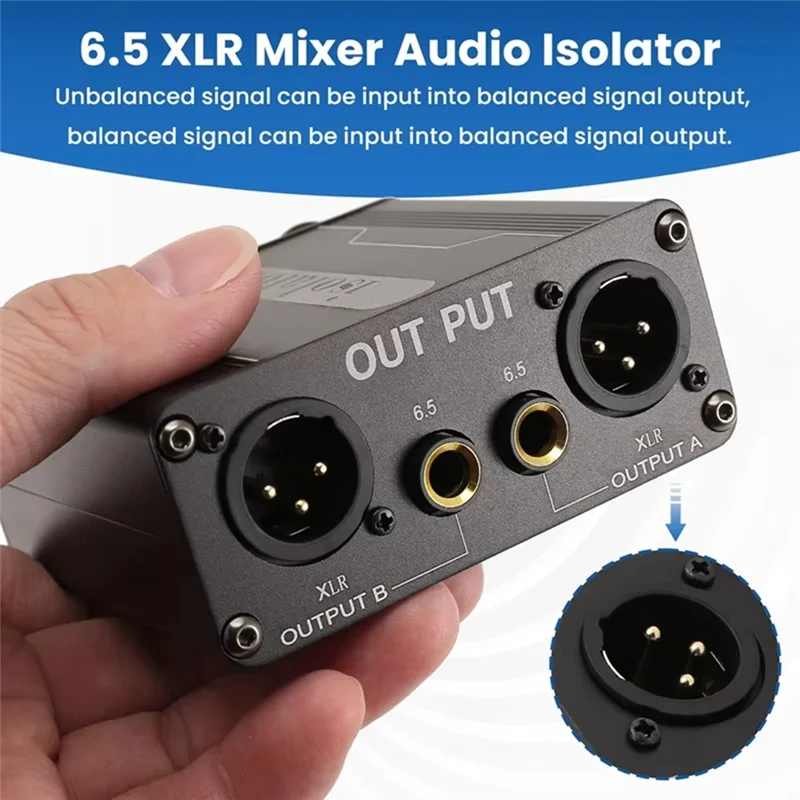 Audio Signal Isolator Ground Loop Noise Isolator XLR Mixer Audio Isolator Current Sound Noise Filter-B12B
Audio Signal Isolator Ground Loop Noise Isolator XLR Mixer Audio Isolator Current Sound Noise Filter-B12B