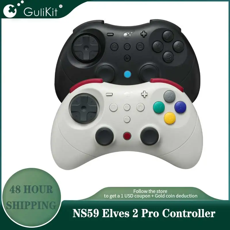 Беспроводной игровой контроллер GuliKit NS59 Elves 2 Pro, геймпад с эффектом Холла, джойстики для Nintendo Switch, ПК, Windows, iOS, Android
Беспроводной игровой контроллер GuliKit NS59 Elves 2 Pro, геймпад с эффектом Холла, джойстики для Nintendo Switch, ПК, Windows, iOS, Android