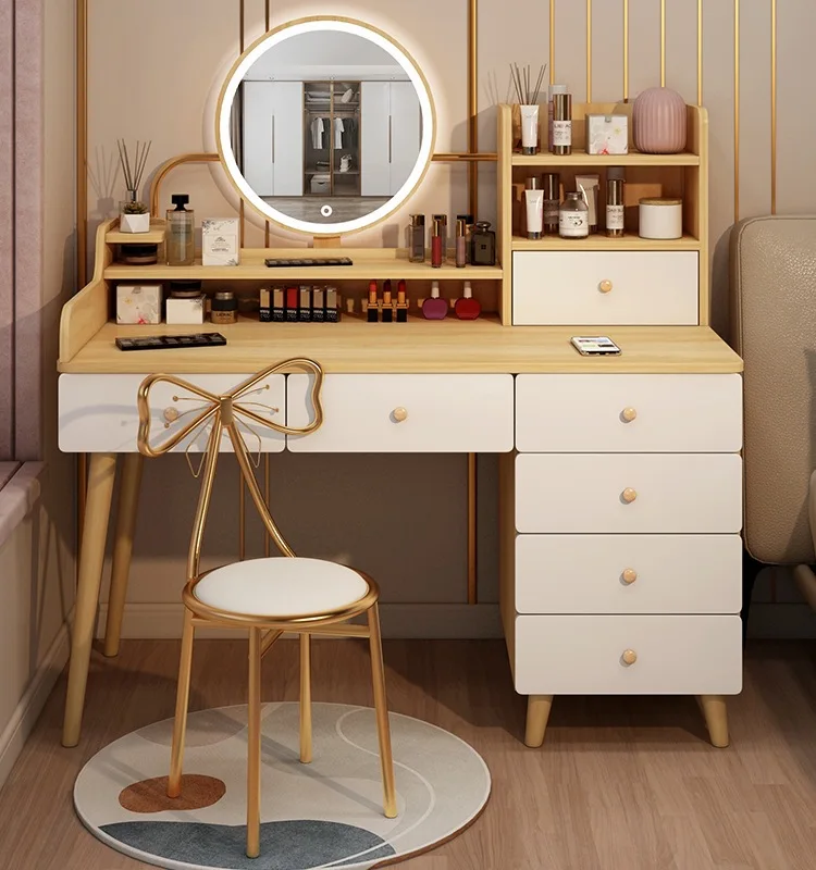 Dresser small apartment cosmetic cabinet integrated bedroom modern and simple
Dresser small apartment cosmetic cabinet integrated bedroom modern and simple