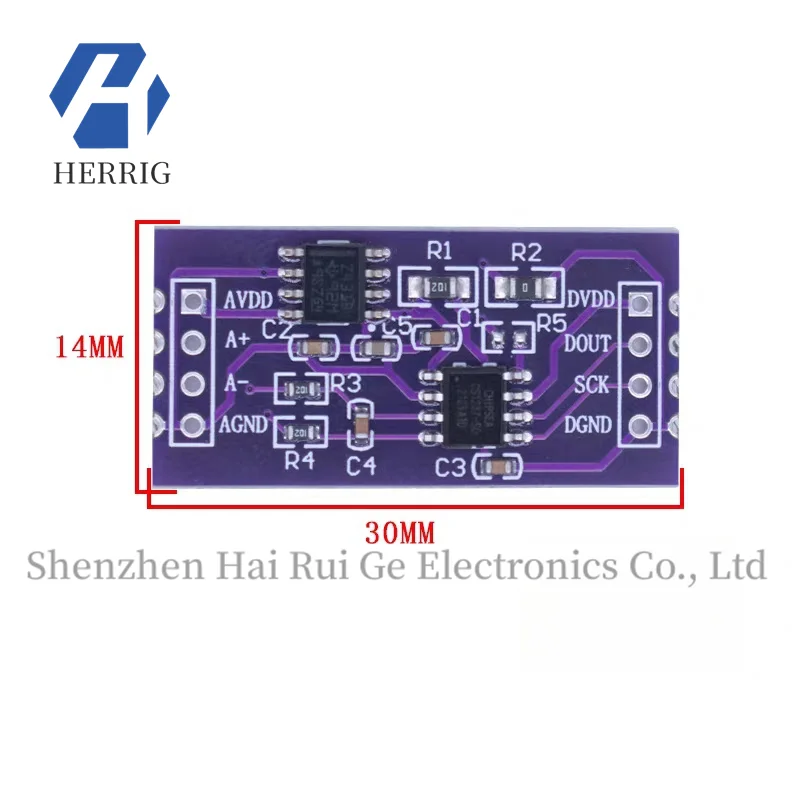 CS1237 24 bit ADC module onboard TL431 external reference chip single channel weighing sensor 24 bit
CS1237 24 bit ADC module onboard TL431 external reference chip single channel weighing sensor 24 bit