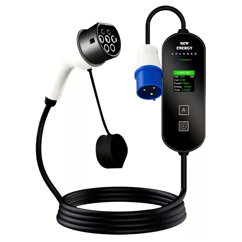 Portable EV Charger 3.5kW 16A Adjustable IP65 5m Type2/GBT Connectors Fast Charging Station with Carry Bag
Portable EV Charger 3.5kW 16A Adjustable IP65 5m Type2/GBT Connectors Fast Charging Station with Carry Bag