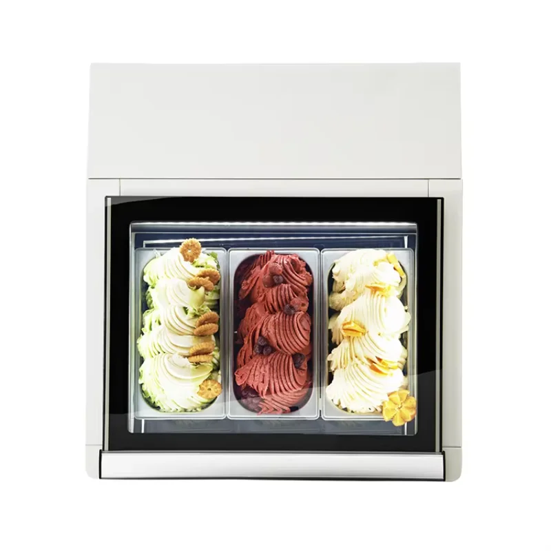Supermarket Fashion Shape Desktop Ice Cream Display Dipping Cabinet
Supermarket Fashion Shape Desktop Ice Cream Display Dipping Cabinet