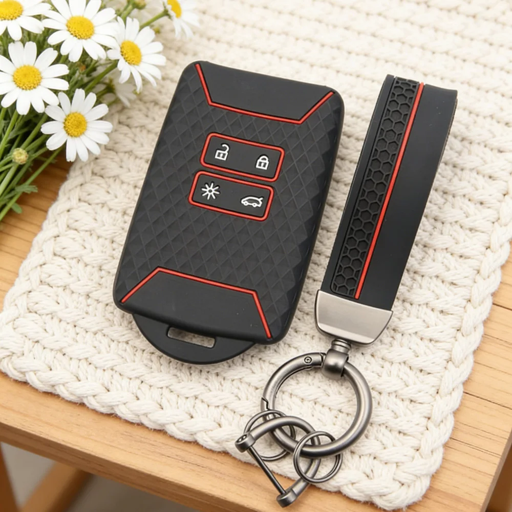 Silicone Car Key Case Cover Fob for Renault Captur Megane Talisman Espace Clio Zoe Koleos Scenic 4 Arkana Dacia Sandero Card
Silicone Car Key Case Cover Fob for Renault Captur Megane Talisman Espace Clio Zoe Koleos Scenic 4 Arkana Dacia Sandero Card