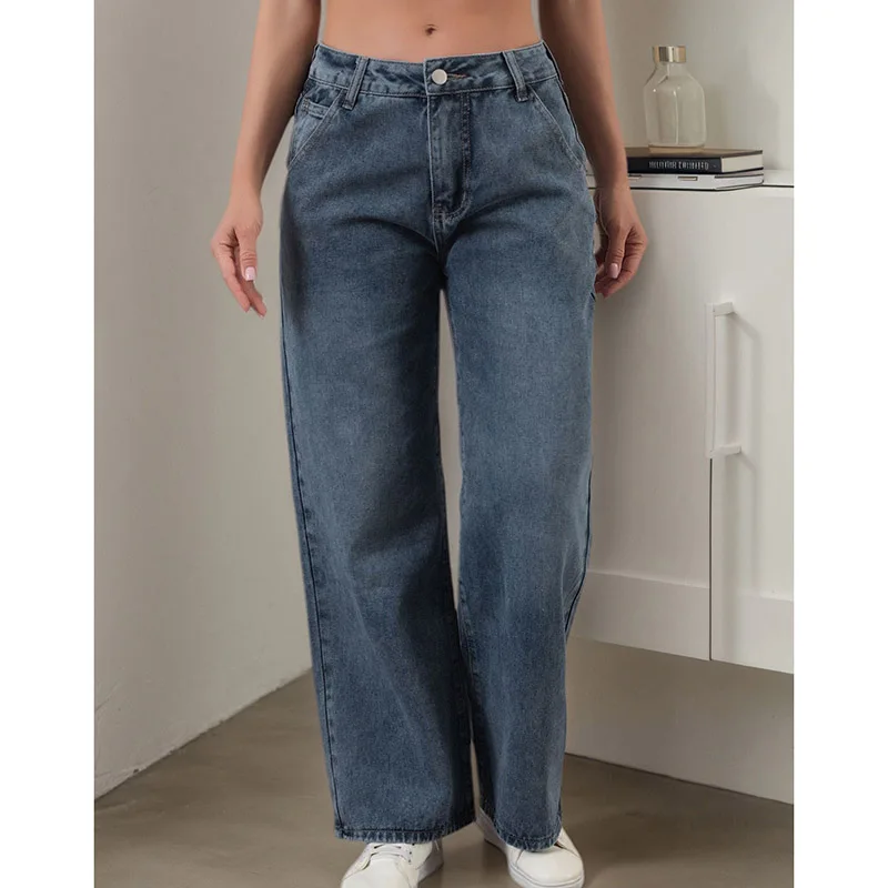 2026 New Female Chic Retro High Waist Jeans Girls Blue Slim Fit Denim Trousers Women Retro Casual Straight Leg Trendy Pants
2026 New Female Chic Retro High Waist Jeans Girls Blue Slim Fit Denim Trousers Women Retro Casual Straight Leg Trendy Pants