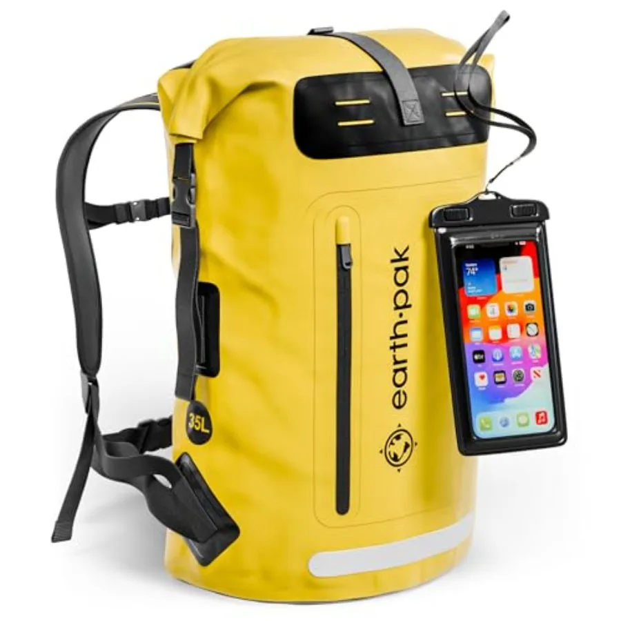 Waterproof Backpack - Heavy Duty Hiking Backpack - Roll-Top Closure Bag - Cushioned Dry Bag Waterproof Phone Case
Waterproof Backpack - Heavy Duty Hiking Backpack - Roll-Top Closure Bag - Cushioned Dry Bag Waterproof Phone Case