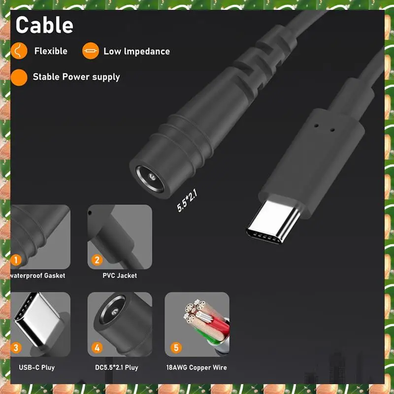 JAJA для Starlink Mini USB C к кабелю постоянного тока «мама», защита от перегрузки и короткого замыкания, сменный кабель типа C к постоянному току, 5 м
JAJA для Starlink Mini USB C к кабелю постоянного тока «мама», защита от перегрузки и короткого замыкания, сменный кабель типа C к постоянному току, 5 м