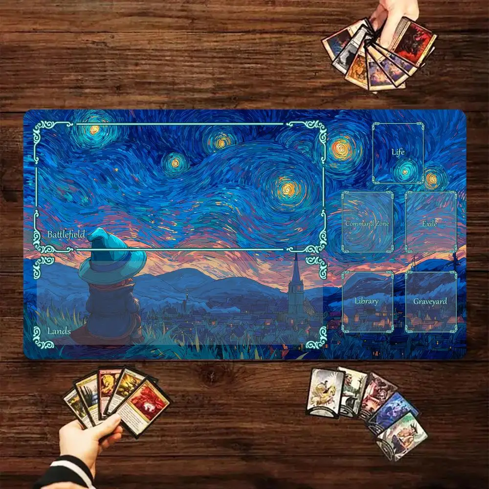 Игровой коврик Magic Card со зоной Star Moon Night Magic Wizard MTG игровой коврик для сбора игровых ковриков Настольный коврик Commander Battle playmat
Игровой коврик Magic Card со зоной Star Moon Night Magic Wizard MTG игровой коврик для сбора игровых ковриков Настольный коврик Commander Battle playmat