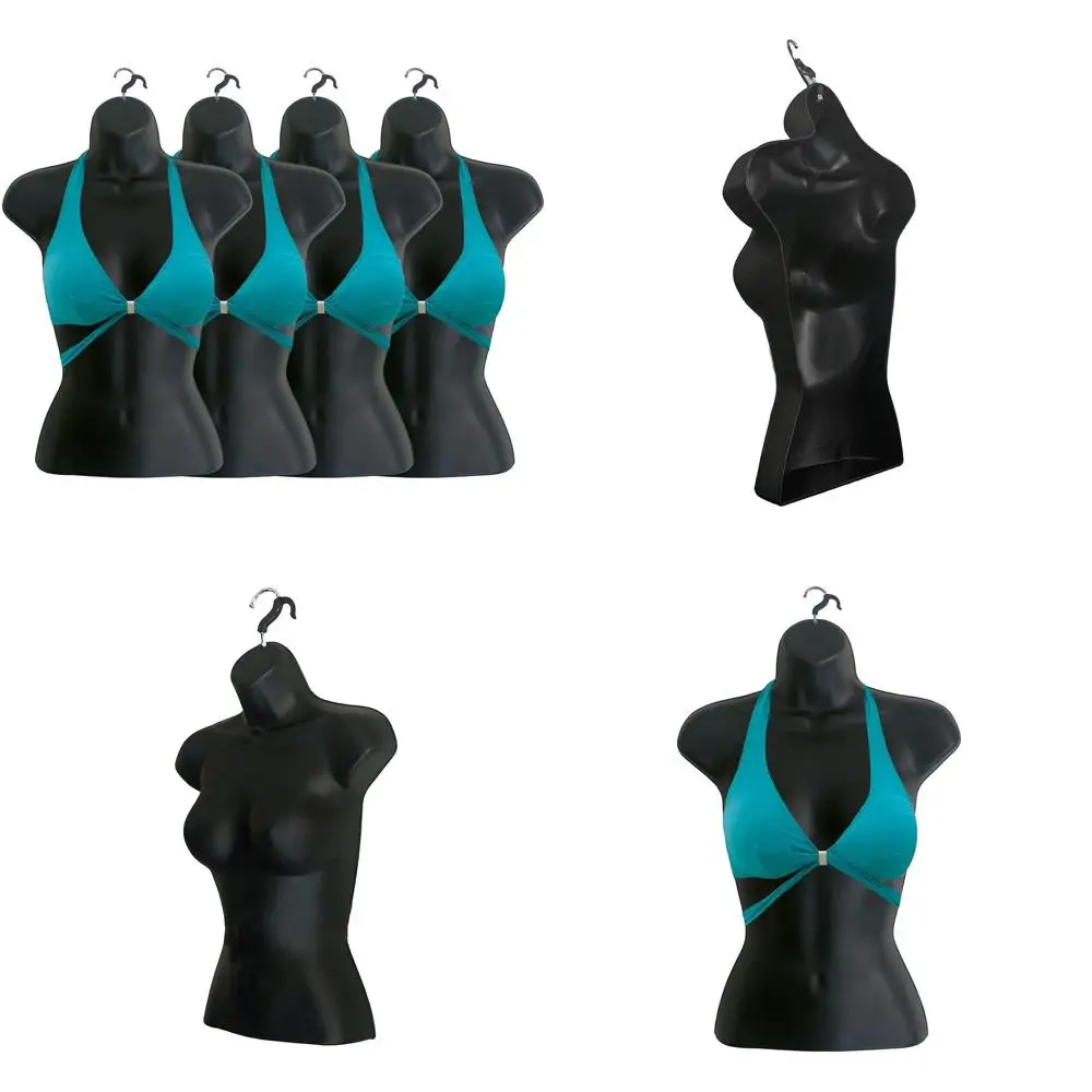 Stackable Hollow Back Mannequin Set of 4 for S-M Clothing, Display Rack with Hooks, Ideal for T-Shirts, Countertop, Crates, Show
Stackable Hollow Back Mannequin Set of 4 for S-M Clothing, Display Rack with Hooks, Ideal for T-Shirts, Countertop, Crates, Show