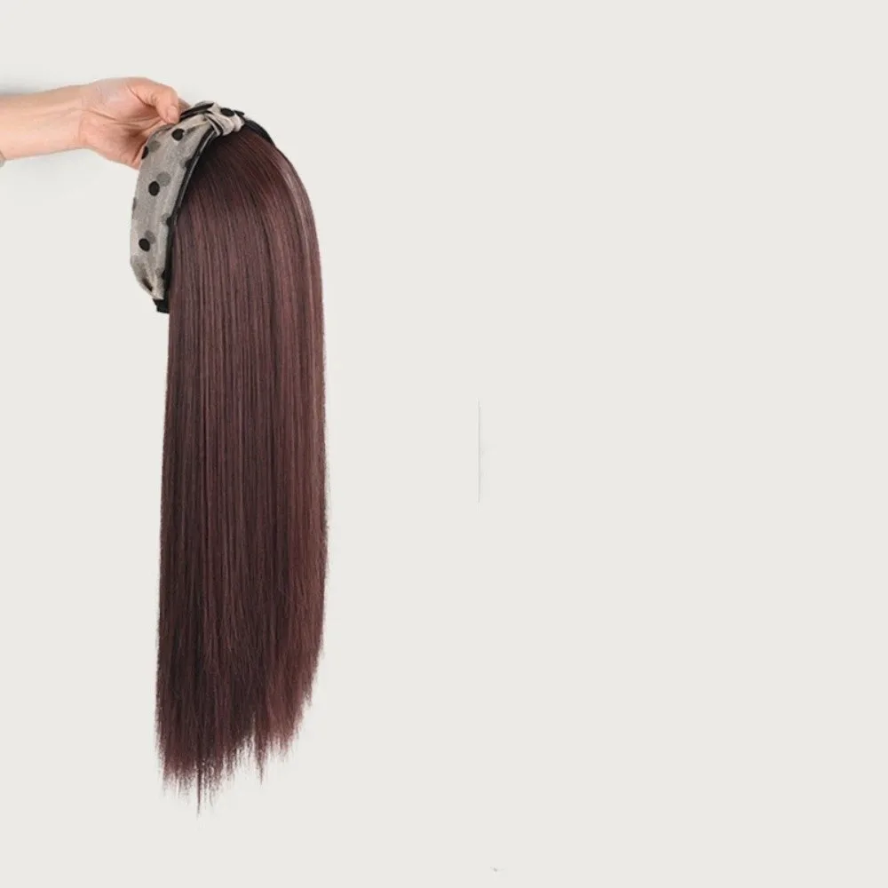 New Hair Extension Synthetic Headband Natural Replacement Wig Clip Straight Hair Fake Half Wig Women
New Hair Extension Synthetic Headband Natural Replacement Wig Clip Straight Hair Fake Half Wig Women