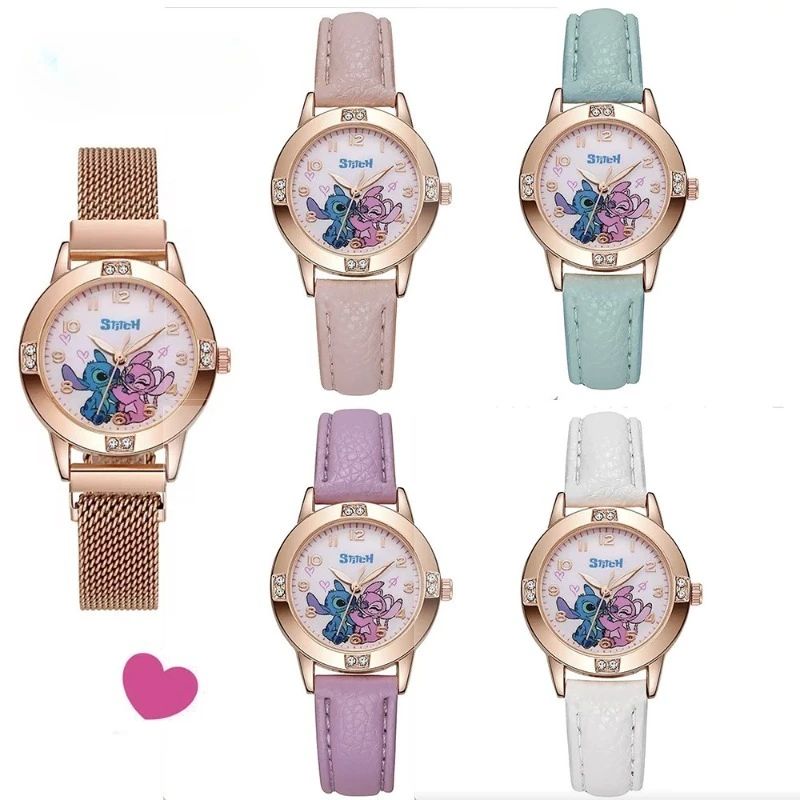 Модные кварцевые часы Disney Stitch для студентов, с персонажами аниме, простые, для девочек, для активного отдыха, с декоративными элементами, подарки
Модные кварцевые часы Disney Stitch для студентов, с персонажами аниме, простые, для девочек, для активного отдыха, с декоративными элементами, подарки