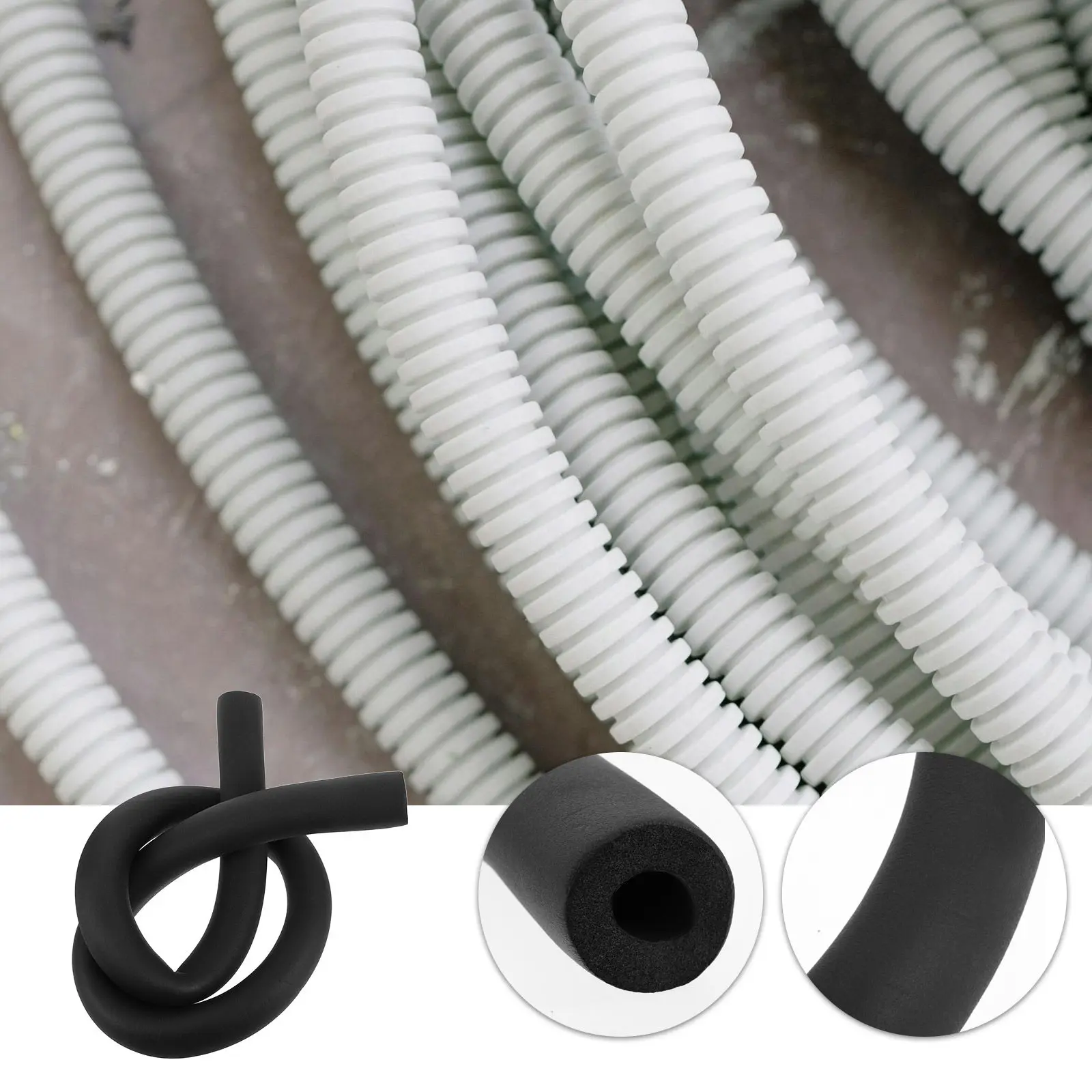 Insulated Pipe Cover Foam Sleeve Soundproofing Fire Resistance Allweather Protection for Plumbing Water Pipes Ac Ducts
Insulated Pipe Cover Foam Sleeve Soundproofing Fire Resistance Allweather Protection for Plumbing Water Pipes Ac Ducts