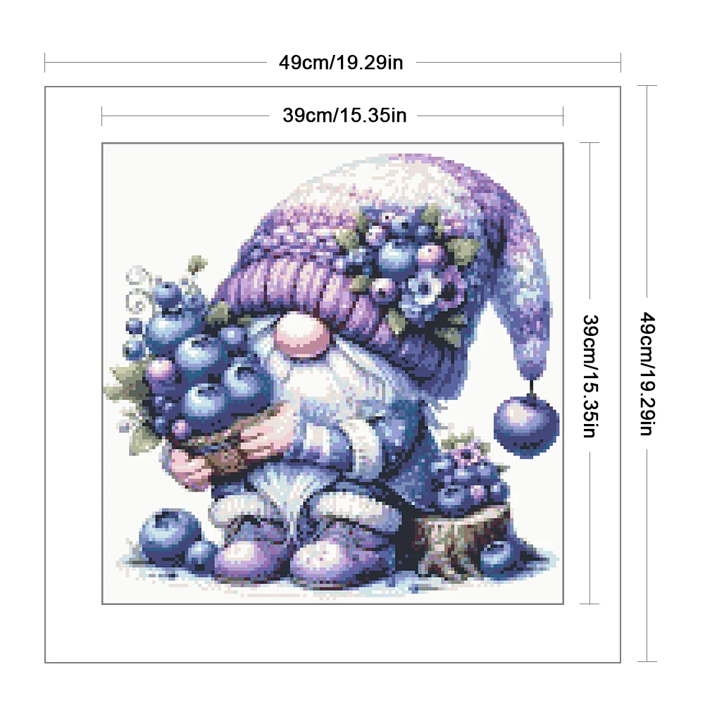 Partial Embroidery Beads Printed 9CT Gnome Cross Stitch Kit Home Decor
Partial Embroidery Beads Printed 9CT Gnome Cross Stitch Kit Home Decor