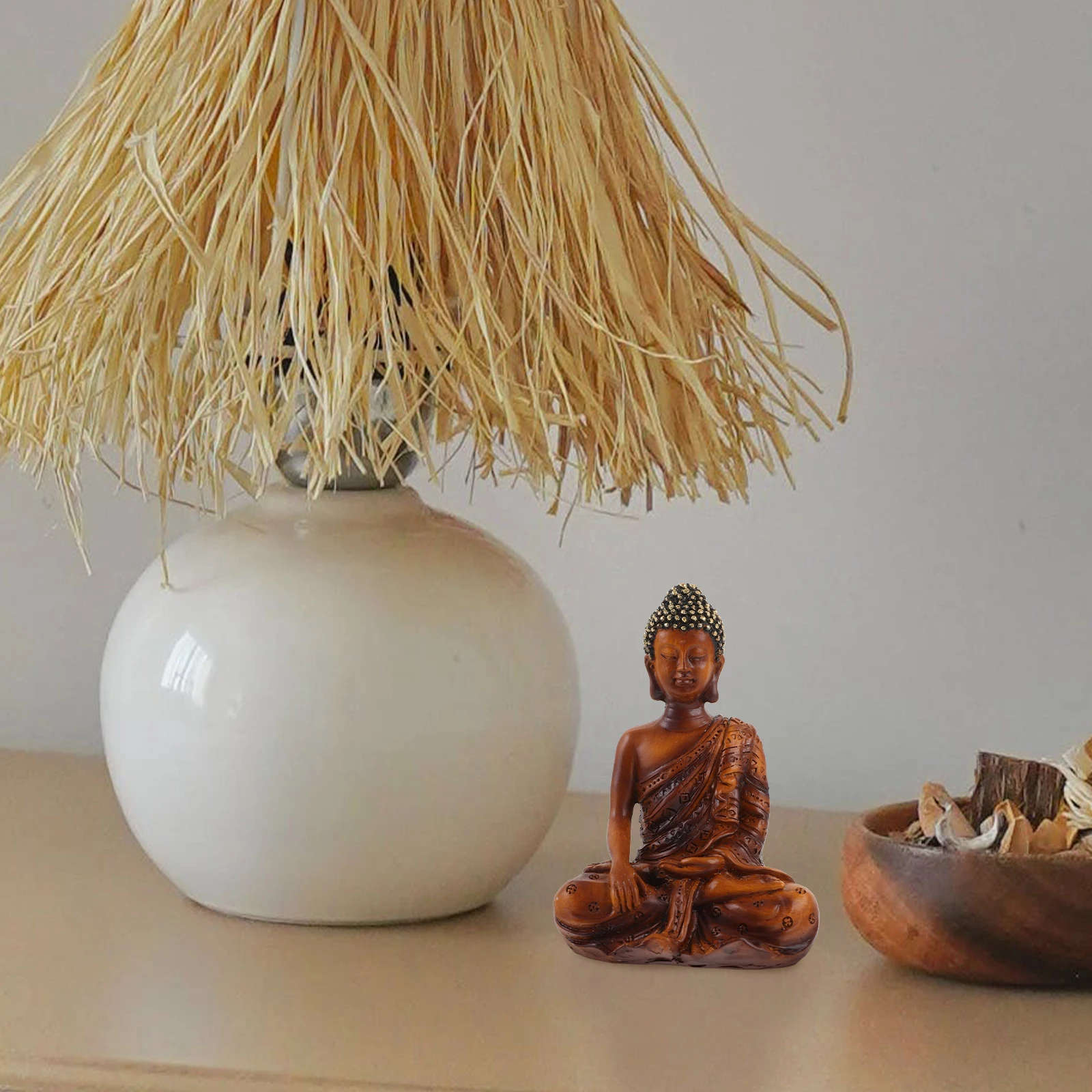 Small Buddha Resin Craft For Home Office Desktop Decor Exquisite Buddha Decor Zen Indoor Vintage Bookshelf Decoration
Small Buddha Resin Craft For Home Office Desktop Decor Exquisite Buddha Decor Zen Indoor Vintage Bookshelf Decoration
