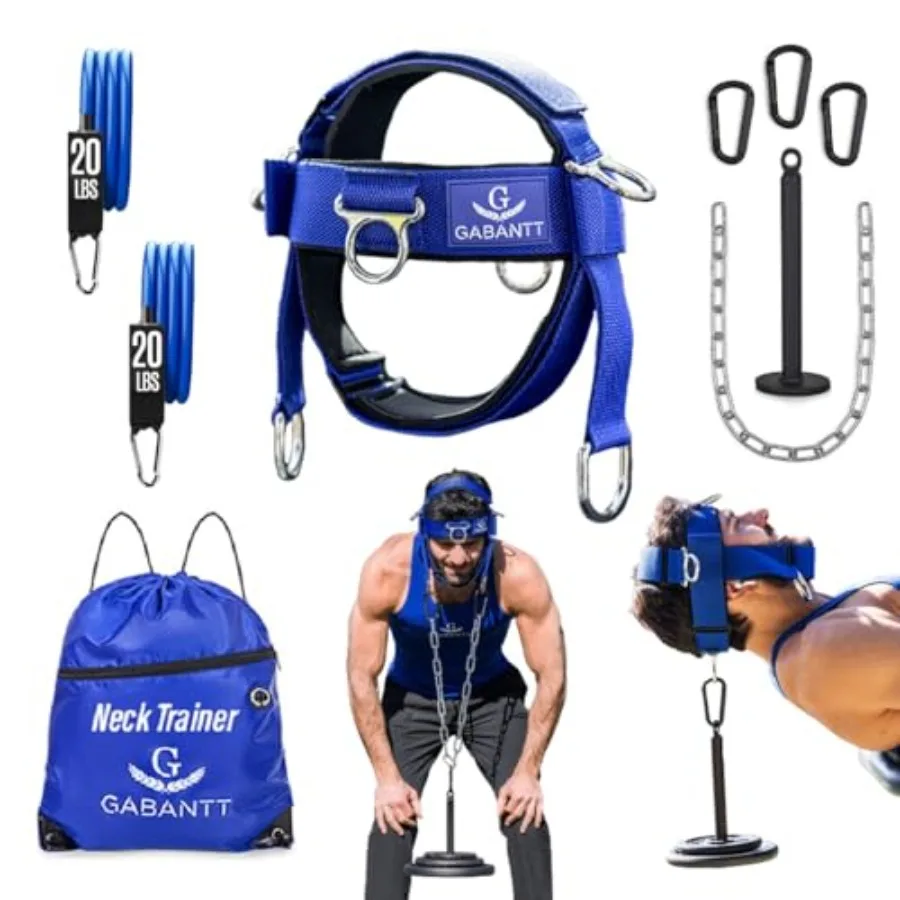 - Neck Exerciser and Neck Trainer. Adjustable Neck Harness Weight Lifting 4 Way Neck Training - Head Harness for Neck Exercises
- Neck Exerciser and Neck Trainer. Adjustable Neck Harness Weight Lifting 4 Way Neck Training - Head Harness for Neck Exercises