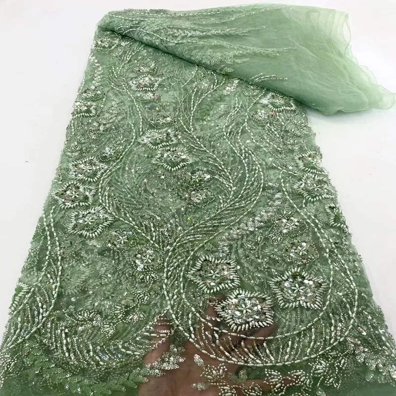 Luxurious African Beads Tulle lace Fabric High Quality Embroidery French Tulle Lace TS2669
Luxurious African Beads Tulle lace Fabric High Quality Embroidery French Tulle Lace TS2669