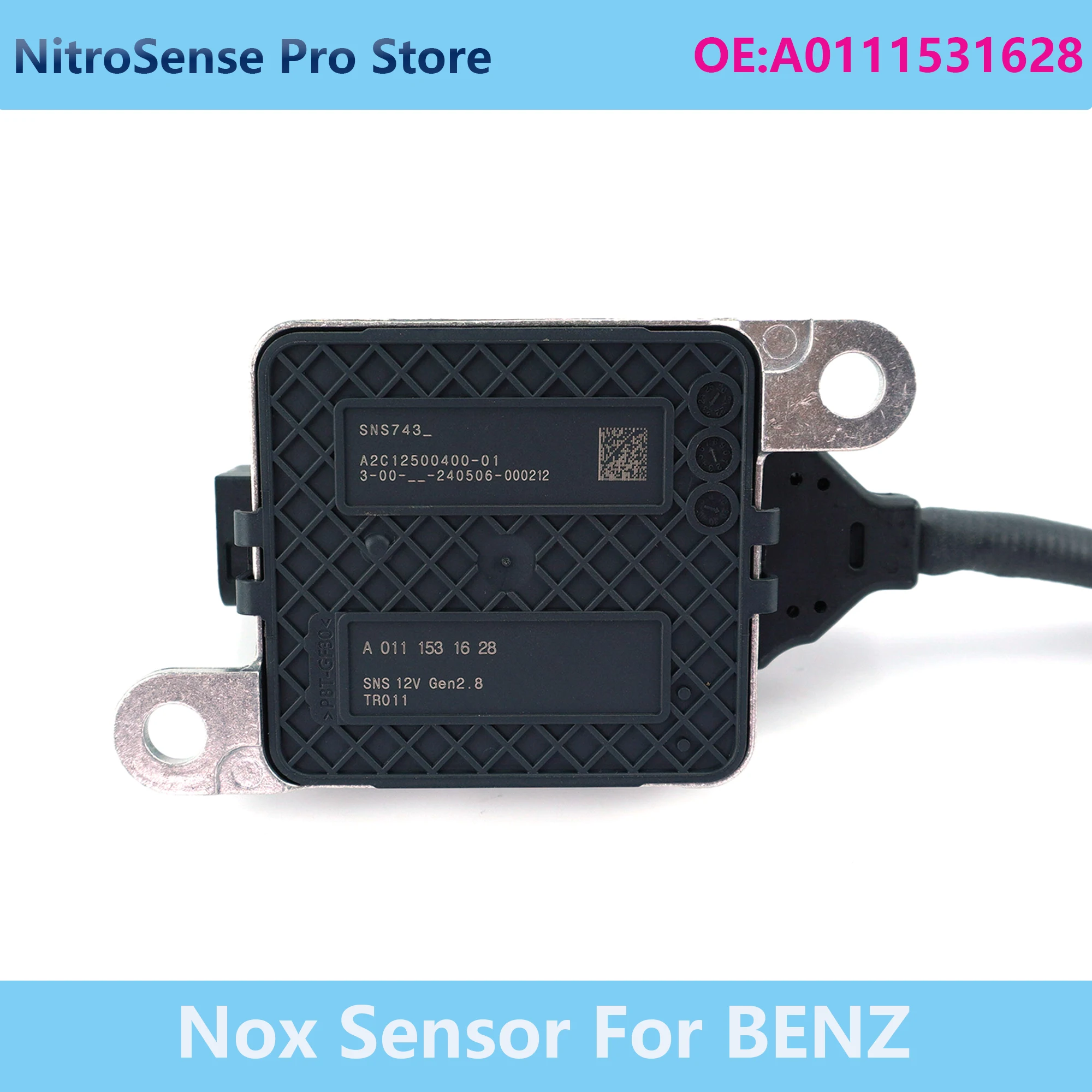 Nox Sensor A0111531628 A2C12500400-01 SNS743 Nitrogen Oxide Sensor Compatible for Benz Compatible for Detroit Diesel
Nox Sensor A0111531628 A2C12500400-01 SNS743 Nitrogen Oxide Sensor Compatible for Benz Compatible for Detroit Diesel