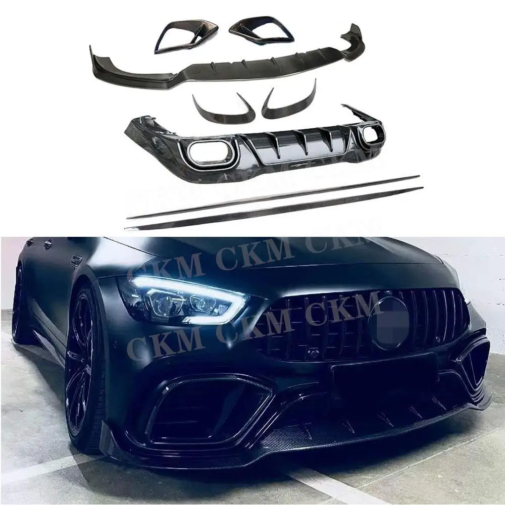 B Style Side Skirt Rocker Panels Front Bumper Lip Air Vent Trim Rear Diffuser Accessories For Benz AMG GT63 S 4 Door 2019-2023
B Style Side Skirt Rocker Panels Front Bumper Lip Air Vent Trim Rear Diffuser Accessories For Benz AMG GT63 S 4 Door 2019-2023
