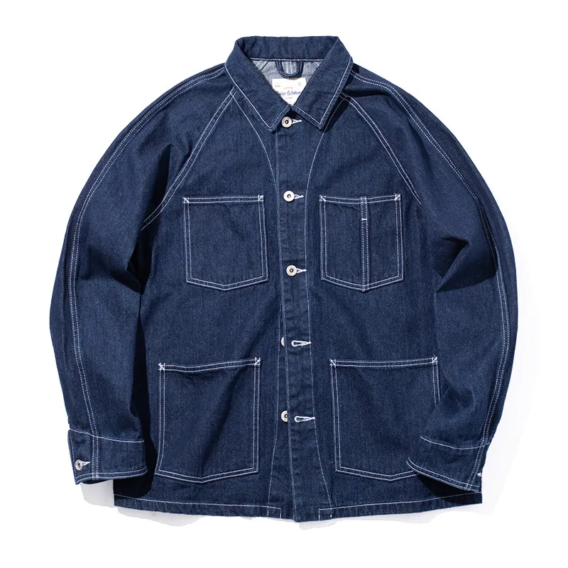 Spring and Autumn Japanese Style Vintage Men's Amekaji Loose plus Size Shirt Coat
Spring and Autumn Japanese Style Vintage Men's Amekaji Loose plus Size Shirt Coat
