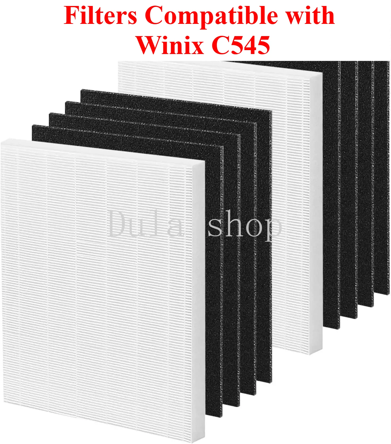C545 Replacement Filter Activated Carbon Pre Filters Compatible with Winix C545, Compare to Part S Filter 1712-0096-00 B151HEPA
C545 Replacement Filter Activated Carbon Pre Filters Compatible with Winix C545, Compare to Part S Filter 1712-0096-00 B151HEPA